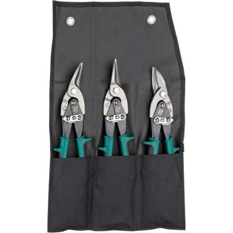 FREUND hochwertige Werkzeugrolltasche (128) bestückt mit 3 Figurenscheren, 04670060