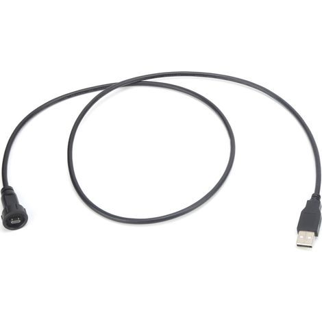 Connecteur USB étanche à enclenchement mâle pour montage sur panneau, fournitures industrielles E10MC-BA-M/U2-A-M0.3M (1/5)