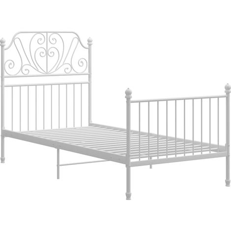 Maison Exclusive - Giroletto Bianco in Metallo 90x200 cm (1/5)