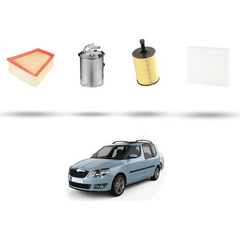 Kit tagliando 4 filtri compatibile con Skoda Roomster 1.4 TDI 59kw Dal 2006 (1/5)