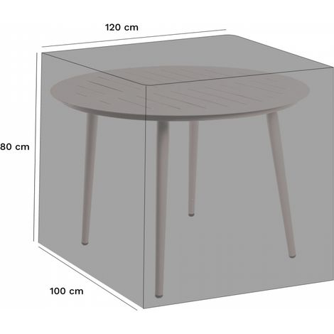Housse Protection Table Ronde 120 X 80 X 100 Cm (1/2)