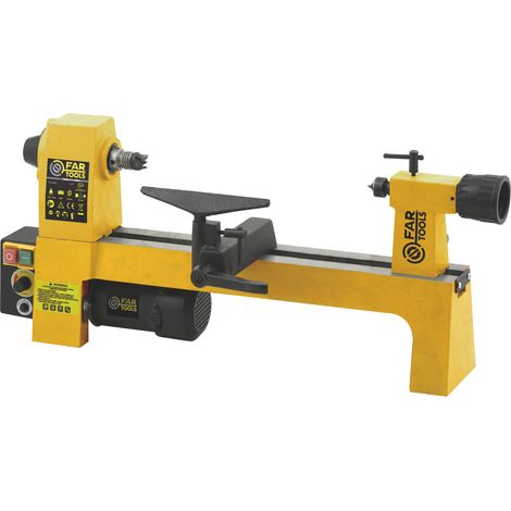 Fartools – Tour à bois 250W – Vitesse 750-3200 tr/min – Capacité 300 mm – Structure en fonte pour stabilité