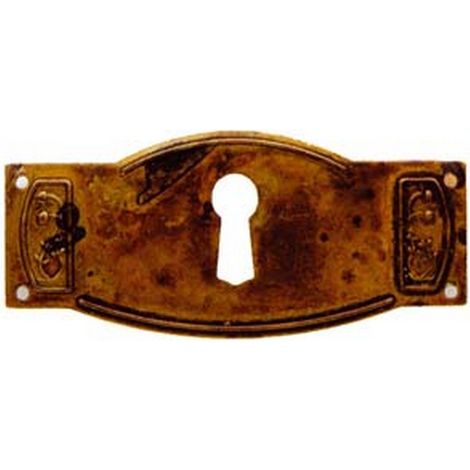 5PZ BOCCHETTE PER MOBILI SAGOMATE MOD.30698 IN OTTONE ANTICATO - MM.60X28H.
