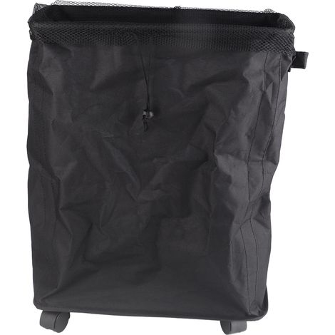 Panier à linge à 4 roulettes avec poignées, en tissu Oxford, noir, pour ranger divers articles ménagers. (1/5)