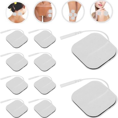 Électrode de physiothérapie 5x5cm, patch de rechange pour appareil de massage musculaire et TENS (1/5)