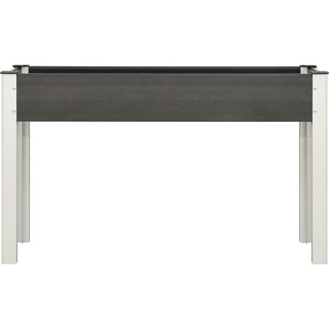 Jardinière, Pot de Fleurs d'extérieur, de jardin Gris 120x40x75 cm WPC OIB1472E (1/4)