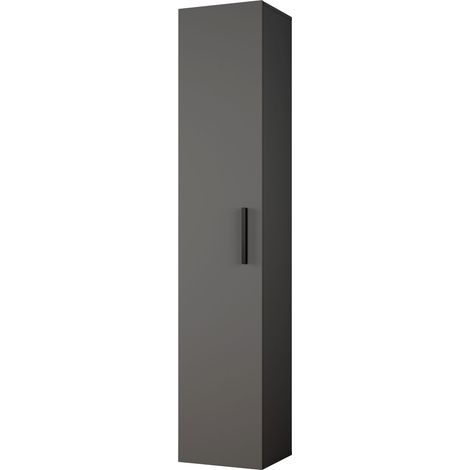 AX LIVING Schmaler Garderobenschrank Rosanno IVR – 40 cm Breite, Grau