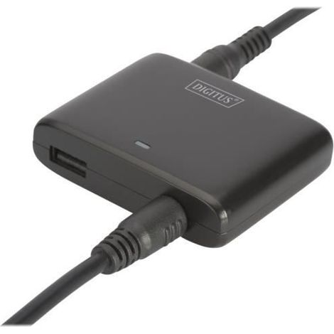 Adaptador de encendedor de coche - DIGITUS - DA-10191 - 11-15 V - 90 Vatios - Negro