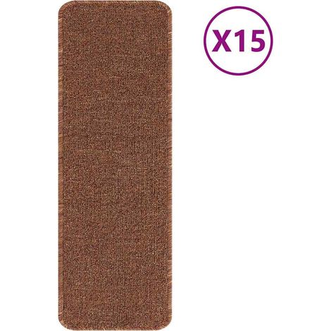 Tapis Antidérapants pour Escaliers 15 pcs Jaune 60 x 25 cm PP (1/5)