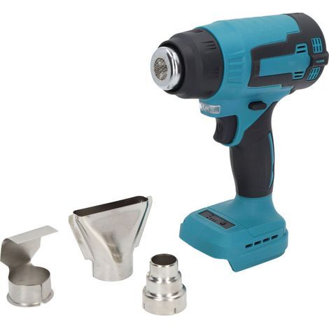 Pistolet à Air Chaud sans Fil, 2 Niveaux 380 °C Maximum Portable 2 Mécanisme de sécurité Pistolet à Air Chaud 18 V Chauffage Rapide pour Rétrécir (1/5)