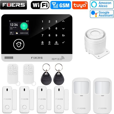 (Pack 3) Système d'alarme intelligent Wi-Fi GSM pour la sécurité de votre domicile système d'alarme antivol sans fil 433 MHz (1/5)