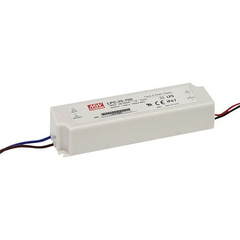 [NEUWERTIG] B-Ware Mean Well Lpc 35 700 Led Treiber Konstantstrom 33.6 W 700m A 9 48 V/Dc Ip67