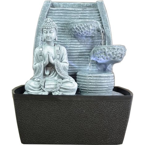 Fontana da interni Feng Shui con luci, 24 cm (1/5)