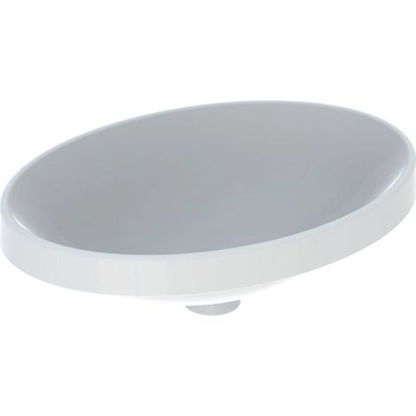 Lavabo encastrado ovalado VariForm de Geberit, 550x400mm, sin (1/2)