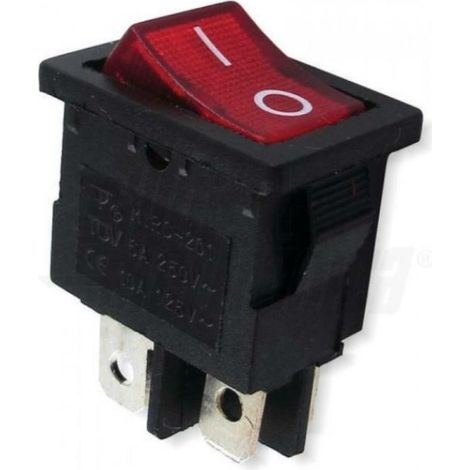 Alpha elettronica 2 interruttori a bilanciere 2p on/-/off rosso 320-048 320-048/b2 (1/2)
