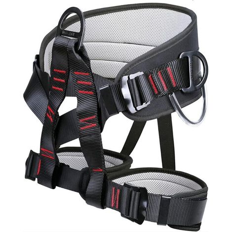Harnais d'escalade extérieur, protection contre les chutes, demi-corps, harnais de protection des jambes, harnais demi-corps assis, ceinture d'escalade réglable 1pc (1/4)