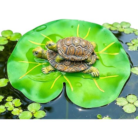 Statue de Tortue Résine Mignonne Résistante aux intempéries Décorative Figurines De Collection Déco Jardin Tortue Pour Maison Extérieur Patio Porche Piscine Étang Aquarium Parc Fête Crémaillère (1/5)