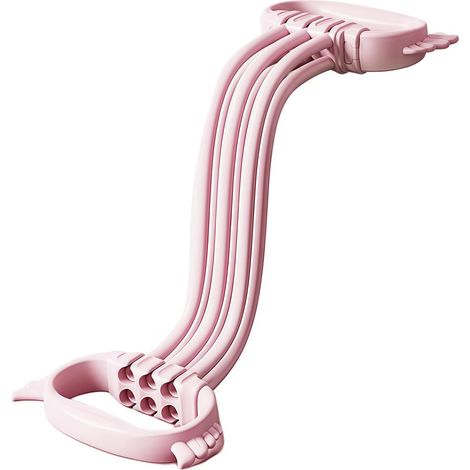 Bandes de résistance réglables 6 tubes de 15 à 90 lbs, bandes d'entraînement pour les bras pour l'entraînement à la maison, bandes d'exercice, bandes élastiques pour pilates, bandes de (1/5)