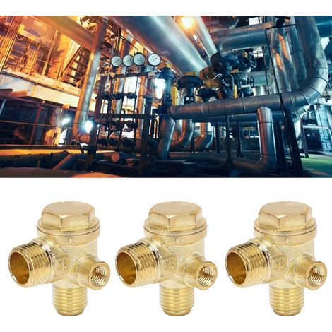 Clapet anti-retour fileté en laiton 322 pour compresseur d'air pneumatique central (1/5)