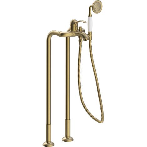 GRIFO MONOMANDO DE SUELO PARA BAÑERA Y DUCHA CON 2 COLUMNAS (1/2)