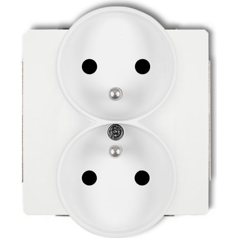 Deco Soft Doppelsteckdose mit/ohne Rahmen weiß dgprso-2zp