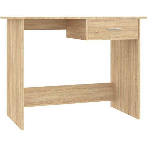 Maison Exclusive - Schreibtisch Sonoma-Eiche 100x50x76 cm Holzwer (1/5)