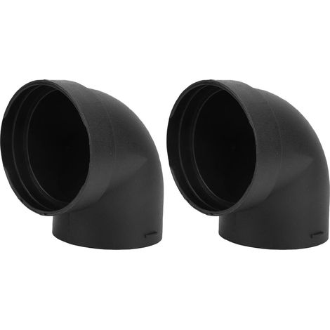 Connettore per condotto riscaldatore da parcheggio angolato a L, 75 mm, in plastica ABS, resistente alle alte temperature per auto e camion, 2 pezzi (1/5)