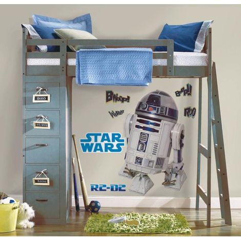 STAR WARS R2-D2 - Stickers repositionnables géants R2-D2, Star Wars 91x59 (1/3)