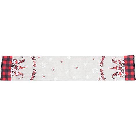 Chemin de table avec une poupée de Noël sans visage (1 pièce) (1/3)