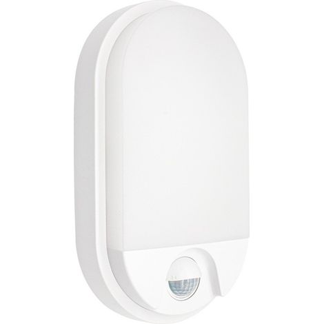 Aplique pared ovalado LED Doko con sensor movimiento 15W 6000K Blanco (1/5)