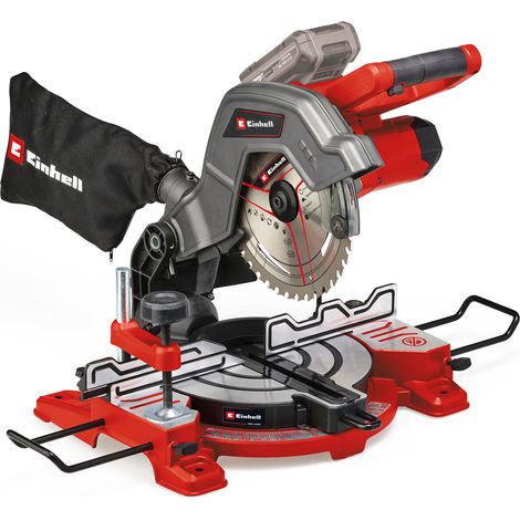 Einhell Scie à onglet sans fil TE-MS 18/8 Li-Solo PXC (18V, 3.000 trs/min, Lame Ø216 x ø30 mm, laser) Livré sans Batterie ni Chargeur (1/5)
