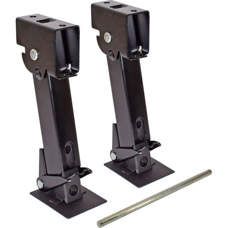 Accessori per rimorchi, 1 paio di martinetti stabilizzatori per rimorchi, martinetti stabilizzatori telescopici pieghevoli, martinetti stabilizzatori inclinabili - Accessori per rimorchi RWTrailer (1/5)