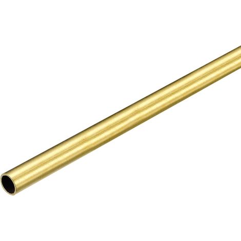 Brass Tube, 6mm OD 0.5mm Wall Thickness 250mm Length Round Pipe Tube for Industry, DIY Projects (1/5)