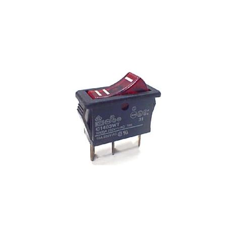 Schalter mit 3 roten Kabelschuhen für Toaster magimix
