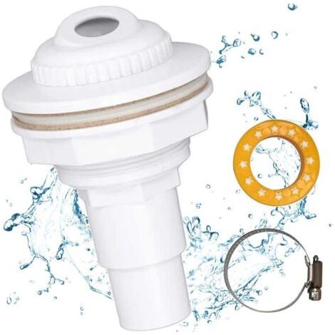 Buse Refoulement Piscine,Buse D'EntréE Pour Piscine avec Embout de Tuyau 38/32 mm,Buse Refoulement Buse D'EntréE pour Piscine,Buse D'EntréE pour Piscine,pour Drainage Piscine (1/5)