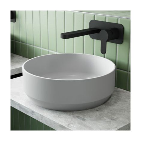 Nuie Luxe Matt White 350mm Round Countertop Basin - NBV262 (1/5)