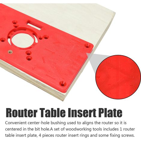 Máquina de grabado de madera de plástico ABS, herramienta de fresado y ranurado de mesa plegable, herramienta de acabado para carpintería, mesa de fresado multifuncional, placa de inserción con 4 anil (1/2)