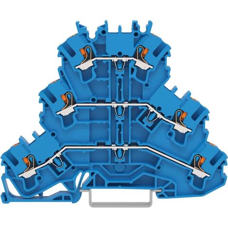 Klemmleiste Wago 2202-3204 Drucktastenmechanismus 50 Stück