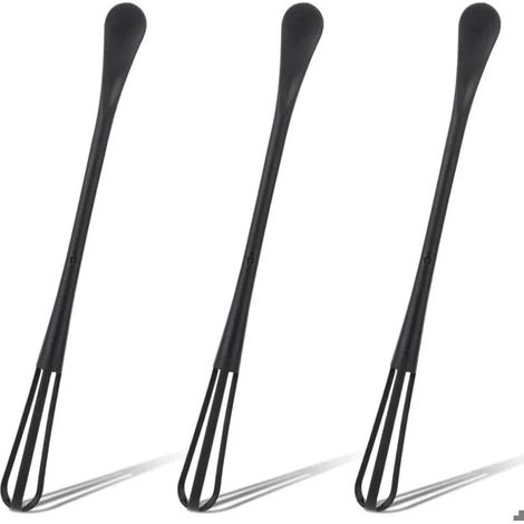 Lot de 3 mini batteurs à œufs portables, ustensiles de cuisine en plastique (1/5)