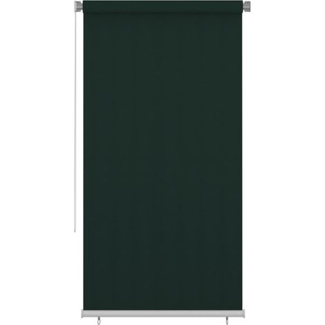Persiana enrollable de jardín HDPE verde oscuro 120x230 cm (1/5)