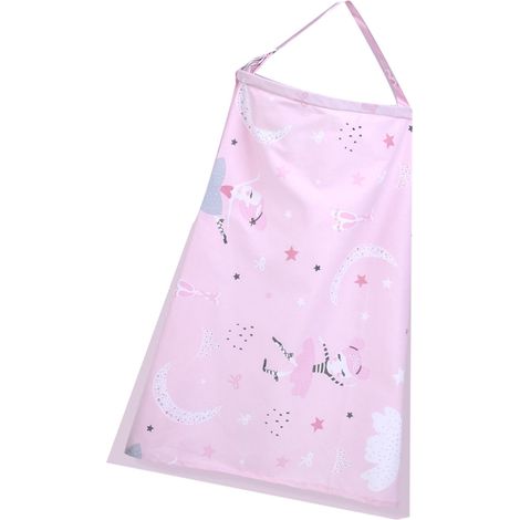 Stillschürze, atmungsaktive Baby-Stilldecke mit elastischen Schultergurten, rosa (1/5)