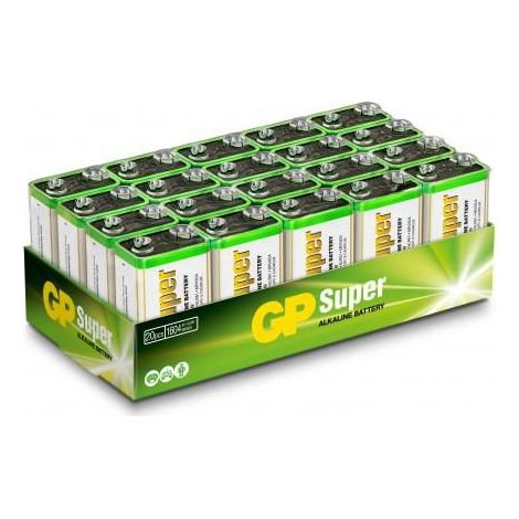 GP Batterien Super Alkaline 1604A/6LF22 Batterie de Einweg 9V Alkaline
