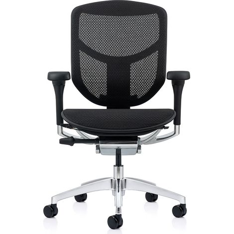 Chaise bureau COMFORT Enjoy Elite2 (sans appui-tête) - Assise en maille - Noir