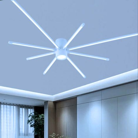 Lampadario plafoniera moderno a led 9 luci da soffitto forma ragno da 42w 3360lm bianco luce fredda (1/2)