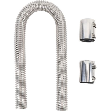 Ortviai Tuyau Flexible pour Radiateur en Acier Inoxydable 36 Pouces – Kit Complet avec Colliers Billet Argenté