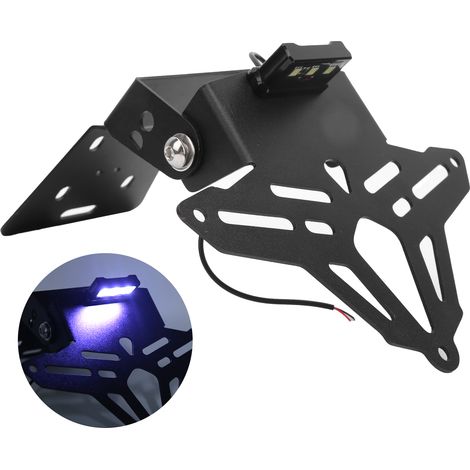Support de plaque moto avec feu, suppression de garde-boue, compatible HONDA CBR150R 2019-2020, kit noir (1/5)