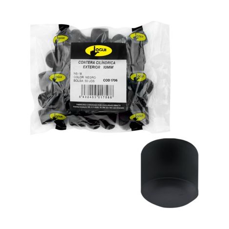 Schwarze konische Außenhülse - 10 mm - 100 Einheiten (1/5)