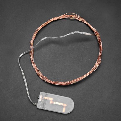 m lange, batteriebetriebene Lichterkette mit 30 LEDs aus Kupferdraht, ideal für Weihnachten, Hochzeiten und DIY-Projekte (bunt) (1/5)