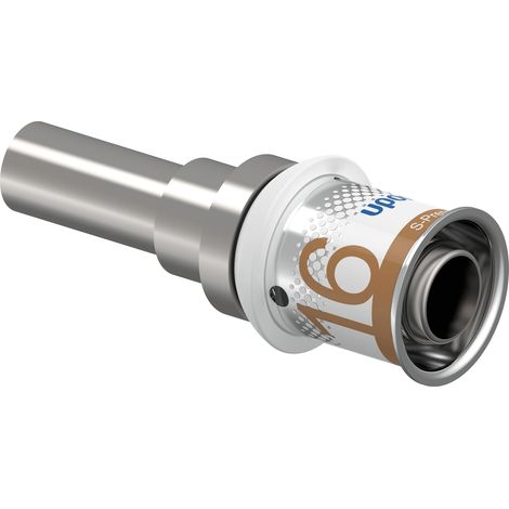 Raccordo di transizione Uponor S-Press Plus in ottone e plastica