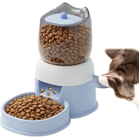 Distributeur automatique de nourriture pour animaux — Conçu pour chats et chiots — Réservoir de stockage — Contrôle programmable des portions — Fonction d'enregistrement vocal